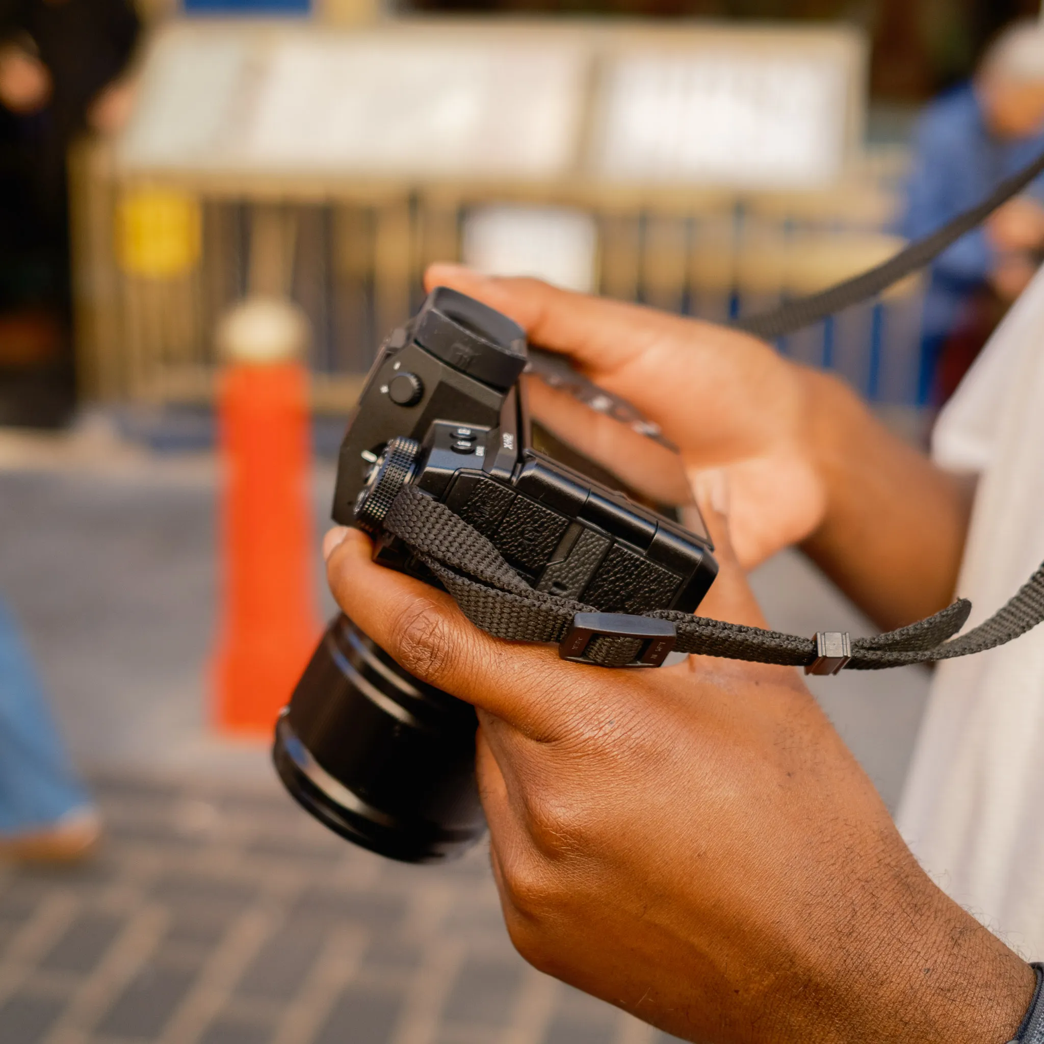 man holding a camera